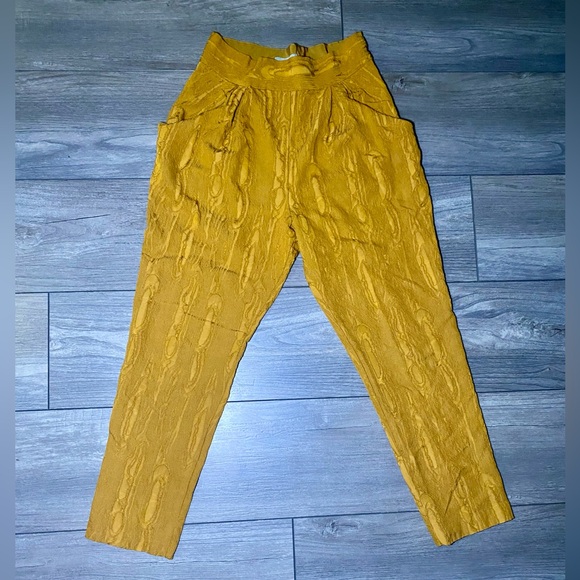 EUC Unique Textured Wool/Viscose Blend High Waisted Pants Slacks